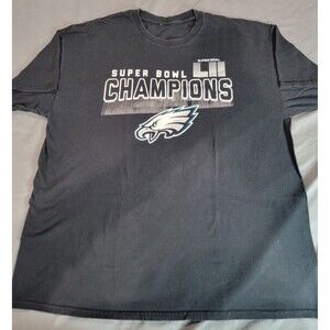 NFL Black Philadelphia Eagles Super Bowl LII Champions T-shirt.
